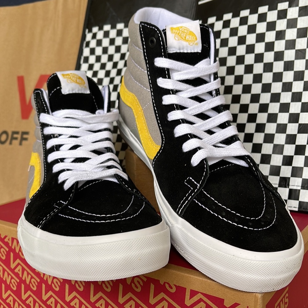 Vans BMX Sk8-Hi Black/Grey/Gold Men’s sneakers - Picture 8 of 16